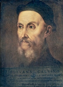 John Calvin by Titian (whom my wife insists is pronounced 'Tish-ian' but I prefer 'Tij-ian') was born July 10th, 1509. 